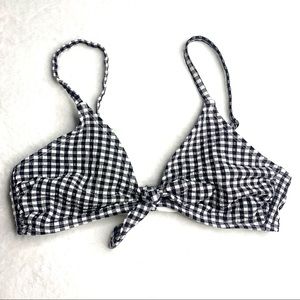 Gingham Bikini Top